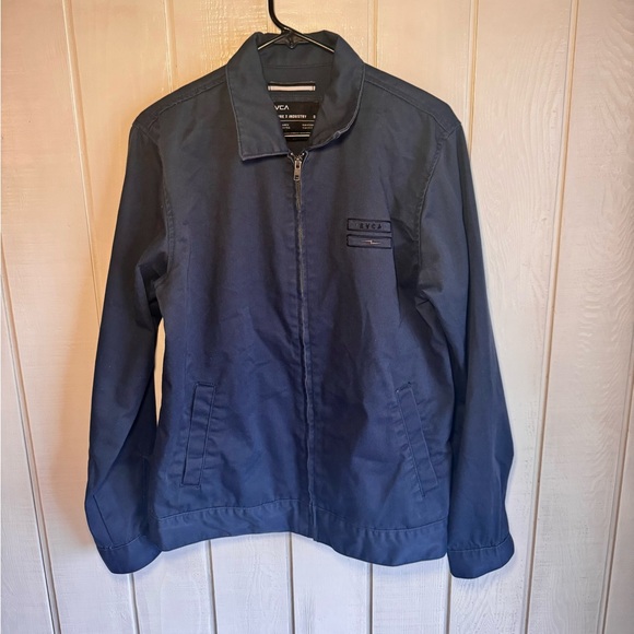 RVCA Navy Blue Lightweight Bomber Jacket - Picture 1 of 7